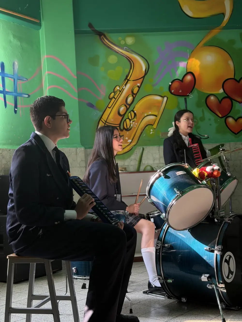 Alumnos de Secundaria en actividad